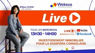 🎥 LIVE WEKEZA IMMO &ndash;  Th&egrave;me : Cadastre, fiche parcellaire, bornage&hellip; Ce que la diaspora ignore !