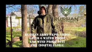 Russian Army VKPO (VKBO) Layer 6 Water Proof and Wind Proof Suit EMR (Digital Flora)