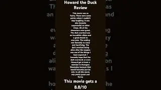 Howard the Duck Review #marvel #mcu #movies