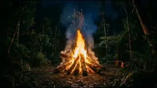 INSTANT SLEEP 💤21 Minutes Deep Forest CampFire Ambiance 🌙 (Sleep Aid)