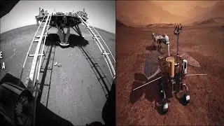 CNSA  Zhurong Rover is driving on Mars sending back new images China  Tianwen1 mission 1080p
