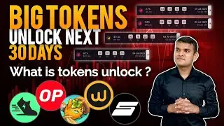 🚨Alerts: Big tokens unlock next 30 days | What is token unlock? | token unlock effects | crypto