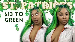 Arabella Hair (613 hair to green) | Green hair coloring + tutorial | Amazon wigs