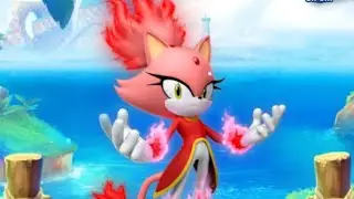 Sonic Dash - Maxed-Out Burning Blaze and Super Silver