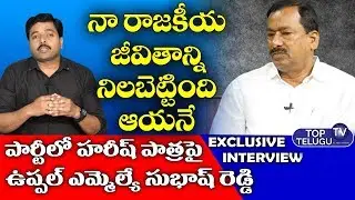 Uppal TRS MLA Bethi Subhash Reddy Exclusive Interview | Top Telugu TV