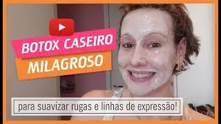 BOTOX CASEIRO MILAGROSO a base de amido de milho e clara de ovo