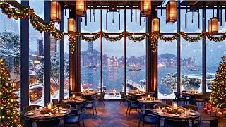 ❄️ Relaxing Holiday Evening 🎶 Soft Music 🔥 Fireplace & Snowfall