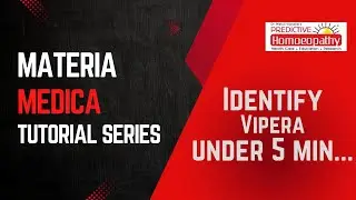 Materia Medica Series | Vipera | Remedy 07 | Predictive Homoeopathy | Dr. Swapnil Bhagat