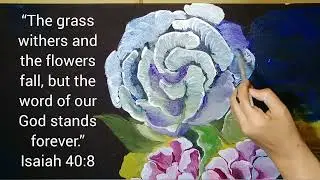 how I paint simple flowers here at CREATIFIX by Teresa