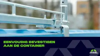 Container shelter - Easy installation with unique fastening brackets