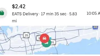 Is there any minimum wage for a trip for a uber eats drivers outside the city in new york