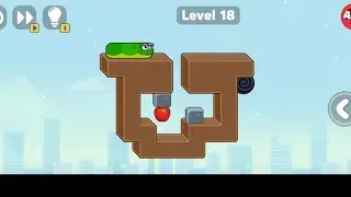 Snake Puzzle Slither to Eat Level 18 Walkthrough Solution | COCONUT