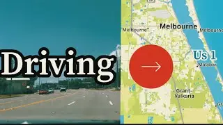 Driving along US-1 from East Strawbridge Ave Melbourne FL - Malabar Road #us1 #travel