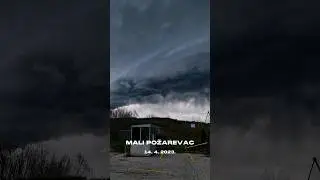 Zastra&scaron;ujuća OLUJA na VELIKI PETAK - okolina MLADENOVCA #srbija #balkan #beograd #vesti #storm