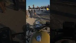 Dhanushkodi Expectation Vs Reality😁..#dhanushkodi #royalenfield #expectationvsreality #travel #bike