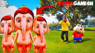 Franklin & Shinchan Found Little Ganesh in GTA 5 in Telugu!