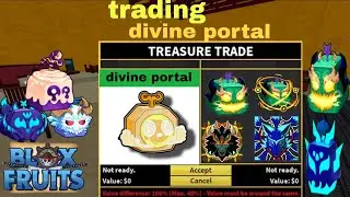 Trading divine portal and seeing people offer in blox fruit / #bloxfruits #roblox 