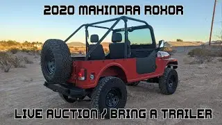 2020 Mahindra Roxor SXS in Molten Red | Live Auction Bring a Trailer