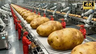 Inside a Pringles Production Line: From Potatoes to the Perfect Snack Crisps (Full Process)
