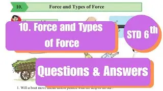 6th Std - Science - Chapter 10 Force and types of force questions answers exercise-Maharashtra board