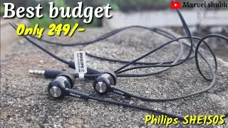 Budget Earphone King Priced Rs.249 /-| Philips SHE1505 Wired Headset || philips headphone
