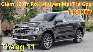 ✅Gi&aacute; Xe Ford Everest Lăn B&aacute;nh Mới Nhất Th&aacute;ng 11 | Giảm 120Tr Rồi, Khuyến Mại Trả G&oacute;p | Xegiatot24h