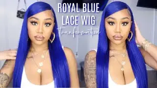THE BEST Pre-Colored Blue Wig Install ft Ashimary Hair
