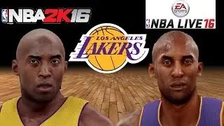 NBA 2K16 vs. NBA Live 16 - Los Angeles Lakers Player Faces