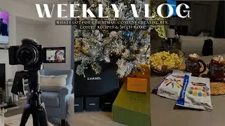 WEEKLY VLOG: What I Got For Christmas, Content Creator BTS, Coffee Recipes & More!