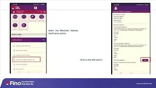 Address verification of merchant by FOS Application