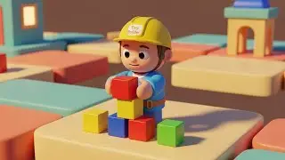 Roblox Little Builder Slipped Off the Conveyor Adventure | Nursery Rhymes for Kids & Baby Songs