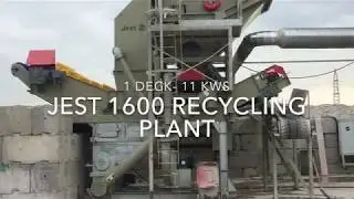 JEST 1600 Material Recycler sorting C & D Waste in transfer station