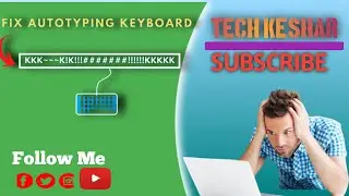 How to fix laptop keyboard auto pressing/autotyping#youtube #youtubevideos