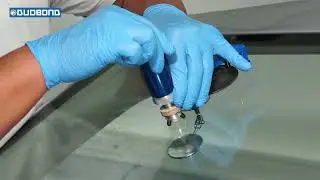 Duobond Full windshield repair with Dart Blue