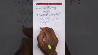 Power rule involving a nested square root #viralshorts #differentiation #powerrule  #fypp 