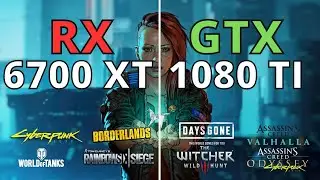 RX 6700 XT VS GTX 1080 TI 1440p IN 2023