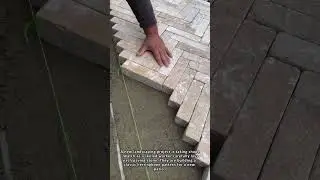 Laying Pavers in a Perfect Herringbone Pattern