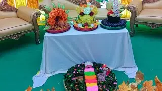 Gaye Holuder food table decoration by &mdash; Fardin khan