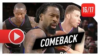 Blake Griffin, DeAndre Jordan & Jamal Crawford Highlights vs Knicks (2017.02.08) - The COMEBACK!