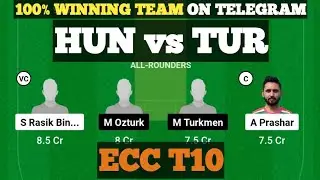 HUN vs TUR Dream11 Prediction Today Match || HUN vs TUR Dream11 Team || ECC T10 Dream11 #dream11