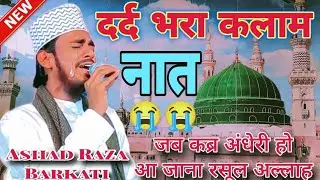 दर्द भरी नात 😭 Ae sabze gunbad wale Manzoor dua karna | Ashad Raza Barkati Paliyavi ki naat 786 jdm