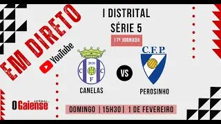 Direto: CF Canelas 2010 vs CF Perosinho - 17ª Jornada I Distrital - AF Porto