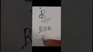 Rida name logo #logoart #brandname 🤑😇 #art #drawing #shorts #shortsviral