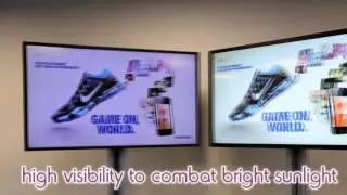 High brightness digital media player screens
