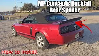 08 - 09 Ford Mustang MP Concepts Ducktail Rear Spoiler Install (Step By step)