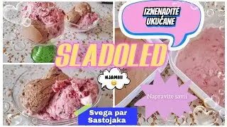Sladoled,napravite i odu&scaron;evite svoje ukućane. Brzo,lako i jednostavno, bez jaja #sladoled #slastice