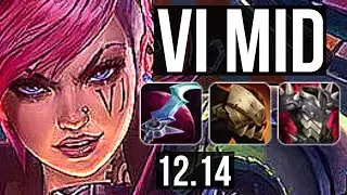 VI vs SYLAS (MID) | 500+ games, 900K mastery, 7/4/14 | KR Diamond | 12.14
