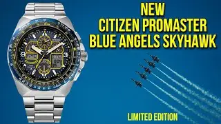 Новые часы CITIZEN Promaster Blue Angels Skyhawk Limited Edition Eco-Drive с сапфировым браслетом