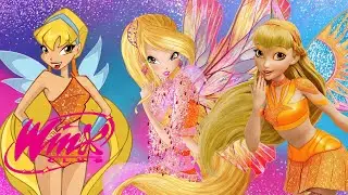El Club Winx - Todas las Transformaciones de Stella! Todas las Series!