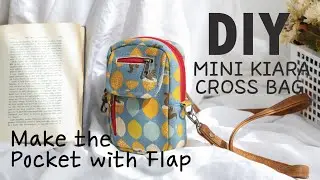 2846 Mini Kiara Cross Bag Process - 2 Make the Pocket with Flap